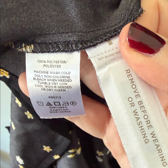 LOFT Midnight Floral Long Sleeve Dress - Picture 3 of 5